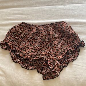 Brandy Melville John Galt Floral Shorts One Size